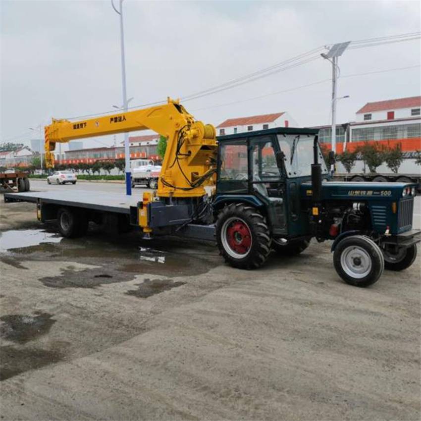建筑用小型拖拉机随车吊 液压拖拉机随车吊 德建 拖拉机自备吊车 起重