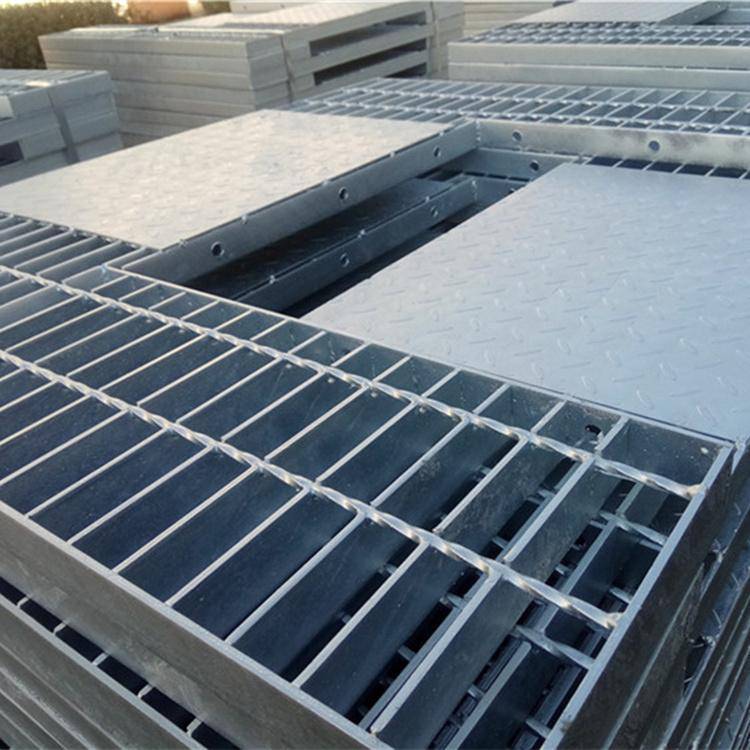 直销碳钢钢格板热浸镀锌复合钢格板固久钢格板厂家定制加工网格板