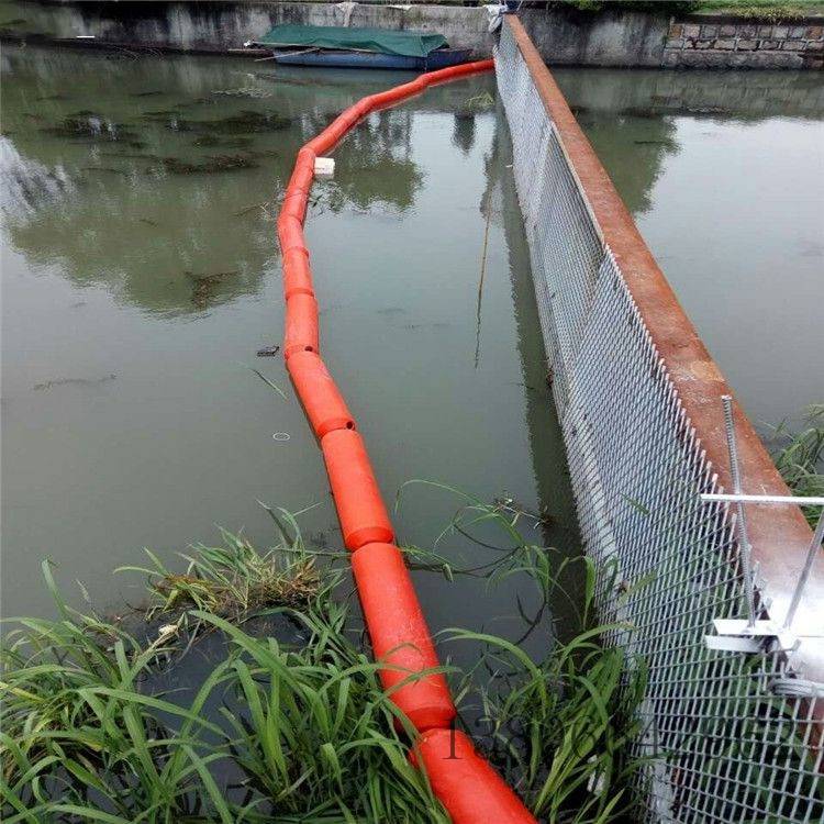 水库汛期水面漂浮垃圾拦漂浮桶 河道水面垃圾水草拦截浮筒