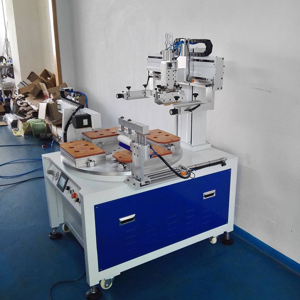 梧州搪瓷不锈钢盆桶转盘丝印机厂家伺服丝印机