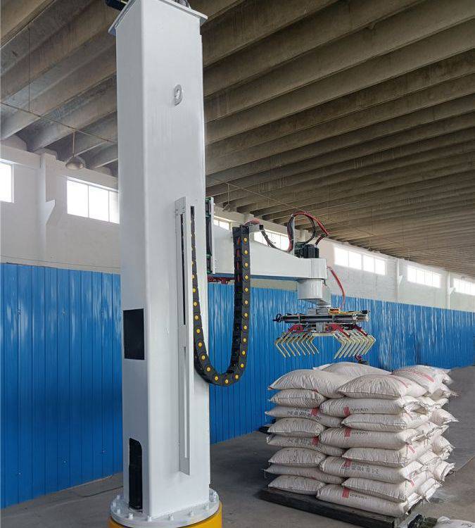 立柱式机械人码垛机干粉砂浆自动堆垛机预混料编织袋快速码包机