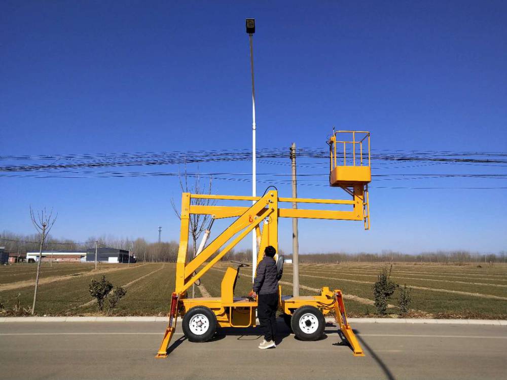 洛阳市孟津县曲臂式升降机高空作业车户外登高车14米工程维修升降车