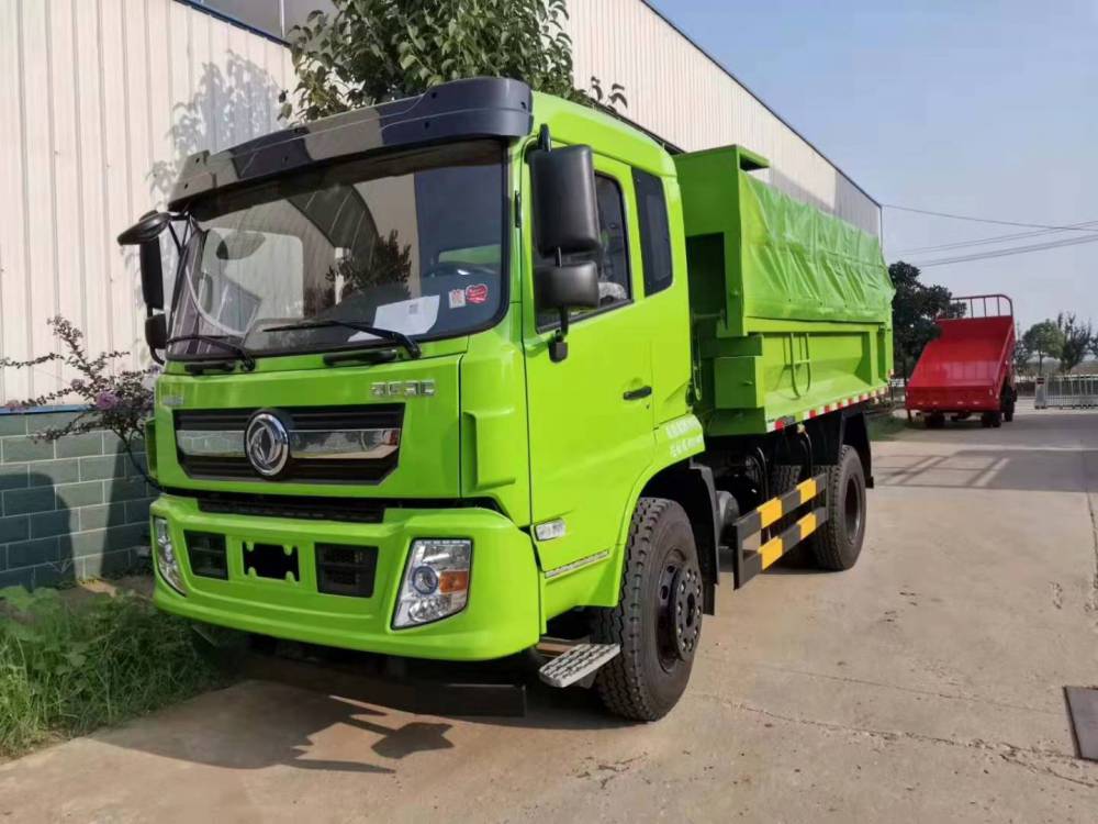 【東風環保渣土運輸車 東風渣土車能裝多少錢 小綠皮渣土車報價 小