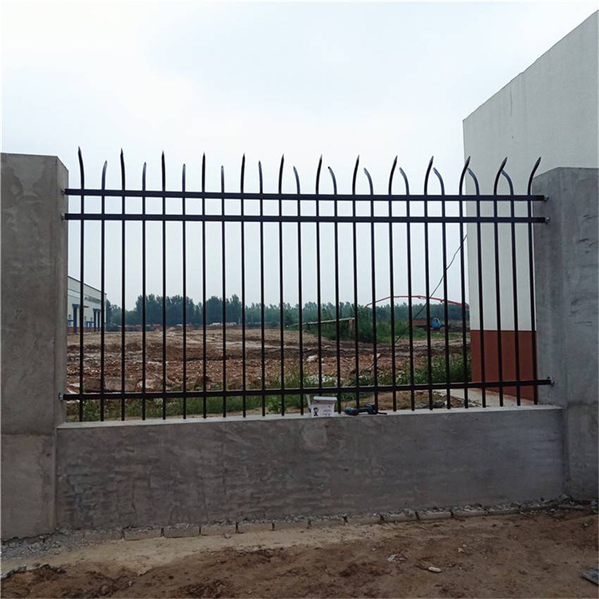 蓝白锌钢护栏社区隔离栏铁艺栅栏全瑞厂家防腐蚀