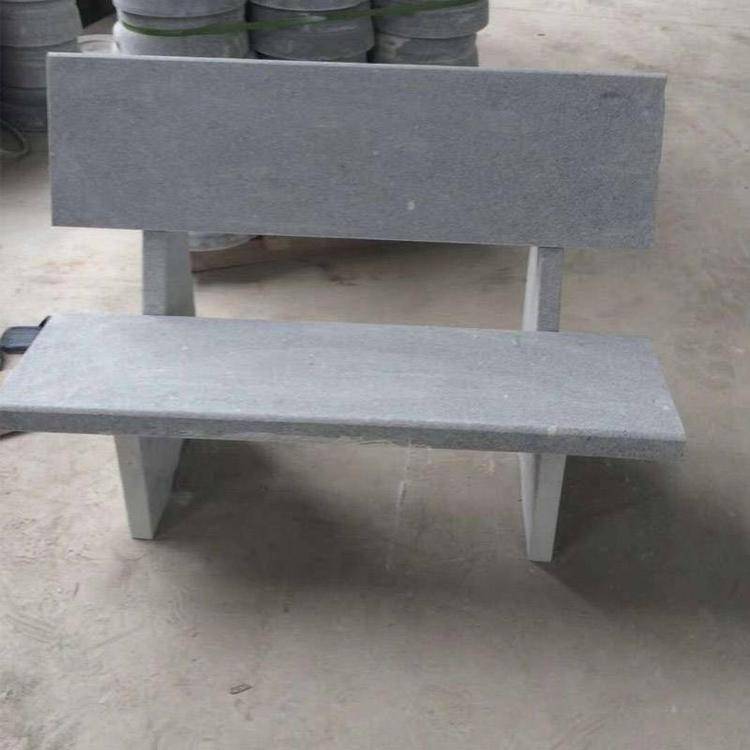 舟山市公园售楼处花岗岩石头桌椅12米圆形石桌石凳公园靠背石椅子生产厂家