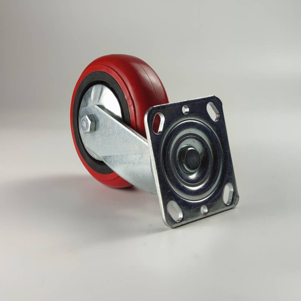 品质款6寸重型韩式静音万向轮 直径150mm平板转向脚轮 手推车轮子
