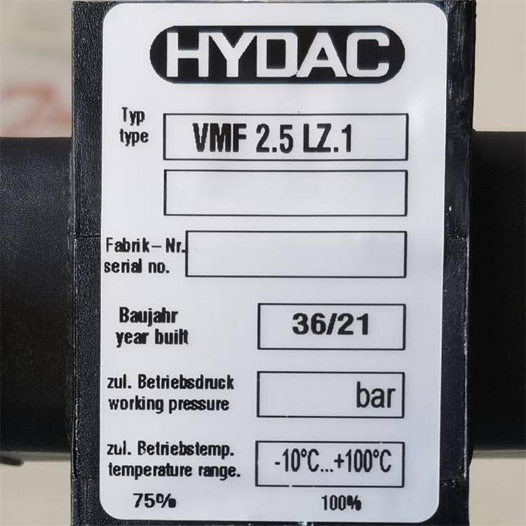 HYDAC//1276847VMF25LZ1//污染发讯器