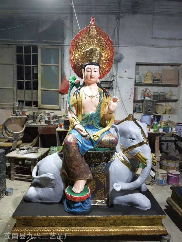 西方三圣婆娑三圣大势至十八罗汉大型神像文殊普贤菩萨大雄宝殿圣像