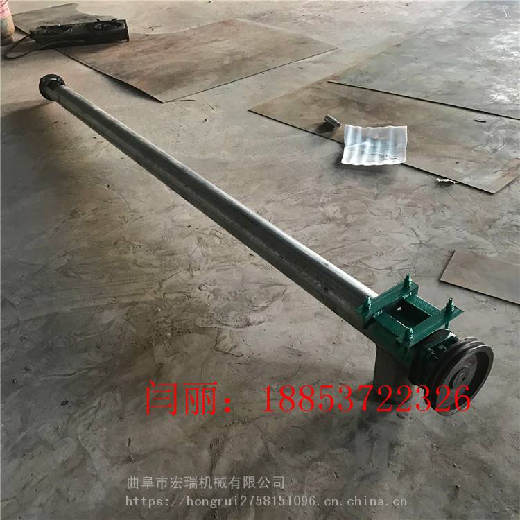 塔城地区倾斜上料螺旋提升机生物质颗粒提升机占地小石灰上料机