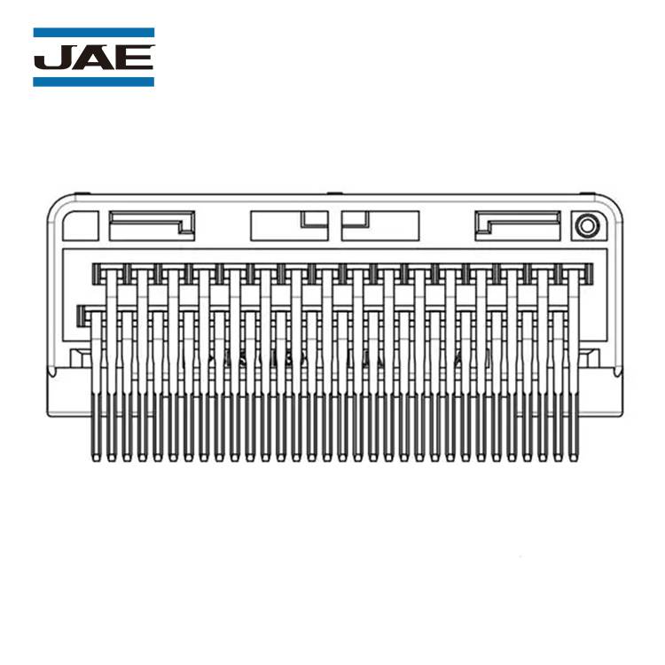 JAE连接器MX34032NF4紧凑型汽车公插针板对线直角引脚接头针座