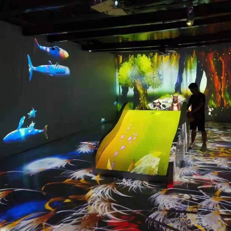 佐梵儿童乐园项目AR投影互动滑梯出租出售光影科技展项目