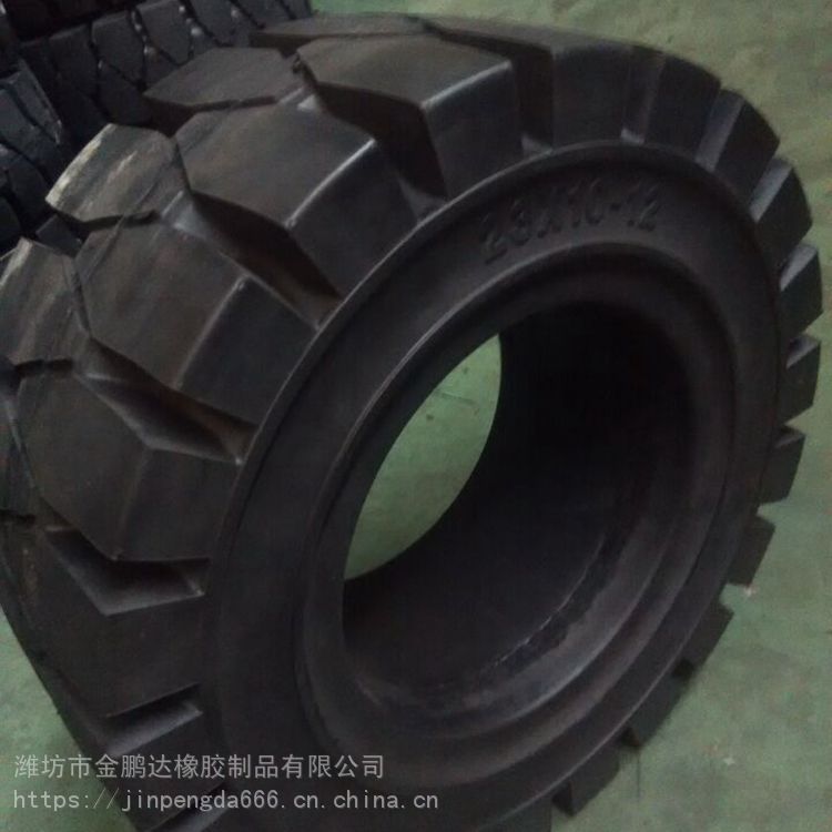 山东实心轮胎尺寸23x10-12叉车实心轮胎实心胎型号规格