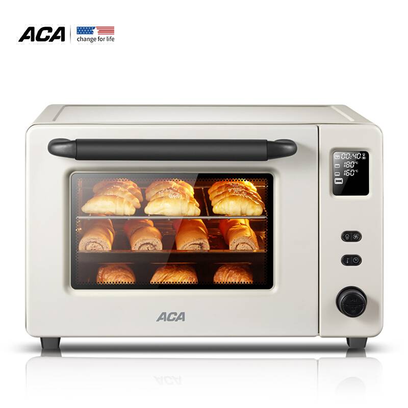 ACA/北美电器大容量40L电烤箱家用全自动多功能烘焙搪瓷内胆热风