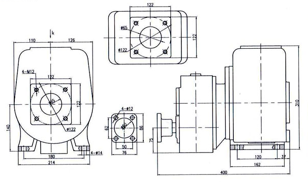 程力洒水车水泵亿丰65qz4050自吸式洒水泵