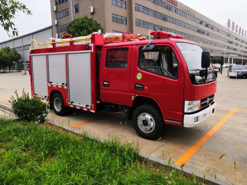 東風多利卡雙排座 水罐消防車 應急救援滅火車 3方小型社區消防灑水車