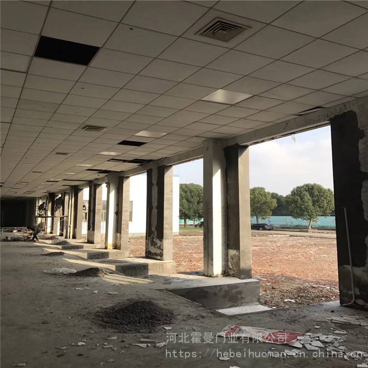 河北霍曼门业专业安装快速卷帘门地磁感应快速堆积门防尘自动升降门