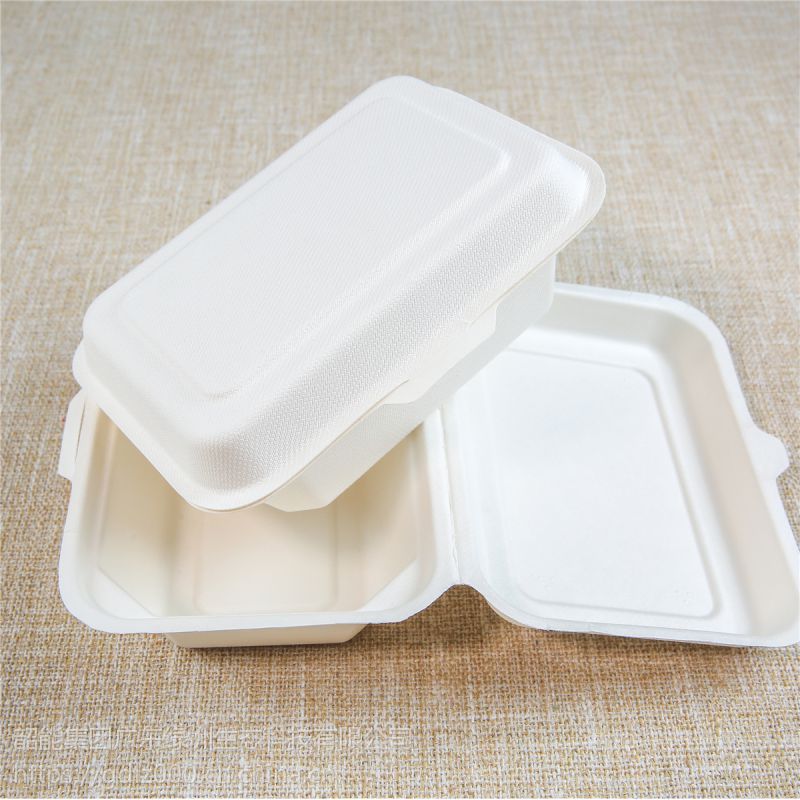 绿洲 一次性纸餐盒 纸饭盒 快餐盒 外卖打包盒 可降解酒店餐厅可堆肥