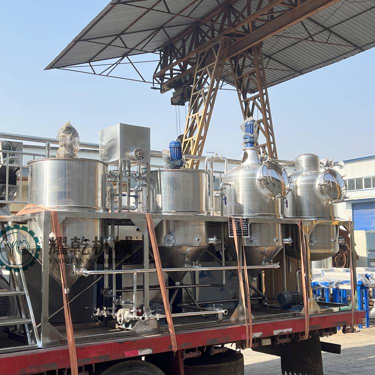 河南精炼油设备厂家百余种油脂深加工设备植物油精滤提炼机