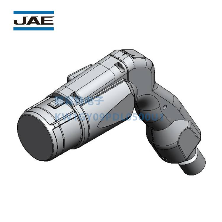 JAE充电枪连接器KW1GY09PDL0500U1电动汽车EV快速充电插头