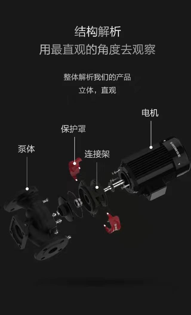 新界SGL/SGW125-100AG立卧式单级管道离心泵工业增压泵冷热水循环泵工业水泵