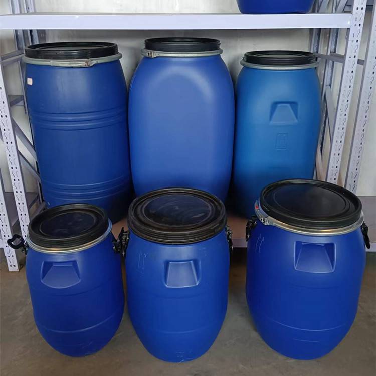 沧州200升有机肥包装桶200kg公斤抱箍桶400斤大口塑料罐