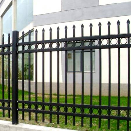锌钢铁艺防护栏-锌钢围墙围栏-百瑞护栏定制