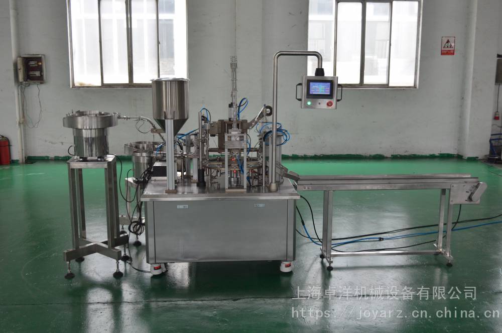 上海厂家供应中国制造三合一（洗、装、盖）液体膏体灌装机