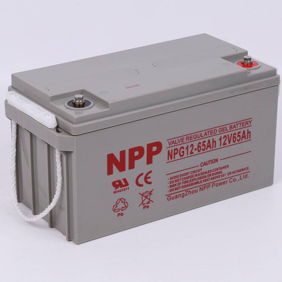 NPP蓄電池NPG12-65Ah耐普膠體太陽能12V65AH直流屏配電柜