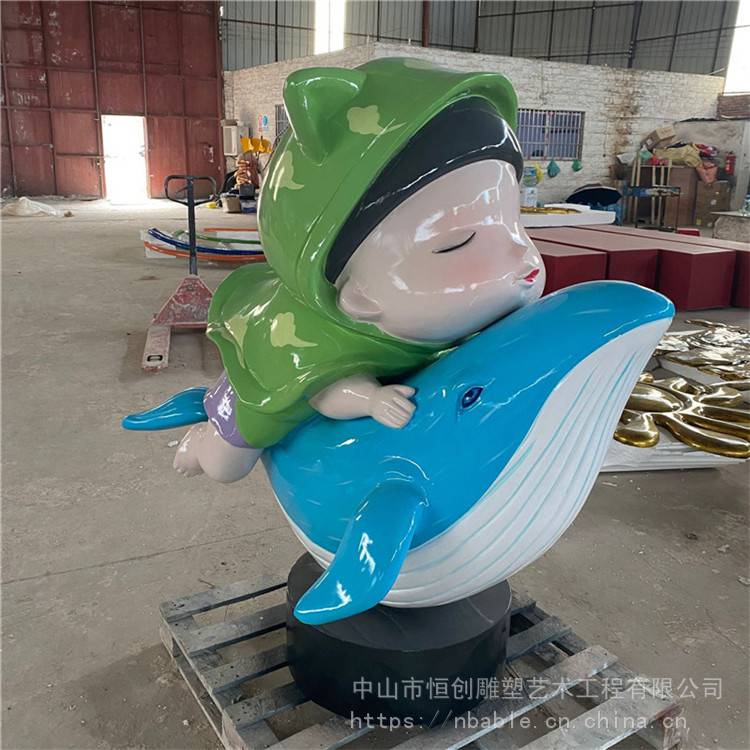汕头人物玻璃钢雕塑厂家节日卡通人物主题雕塑摆件