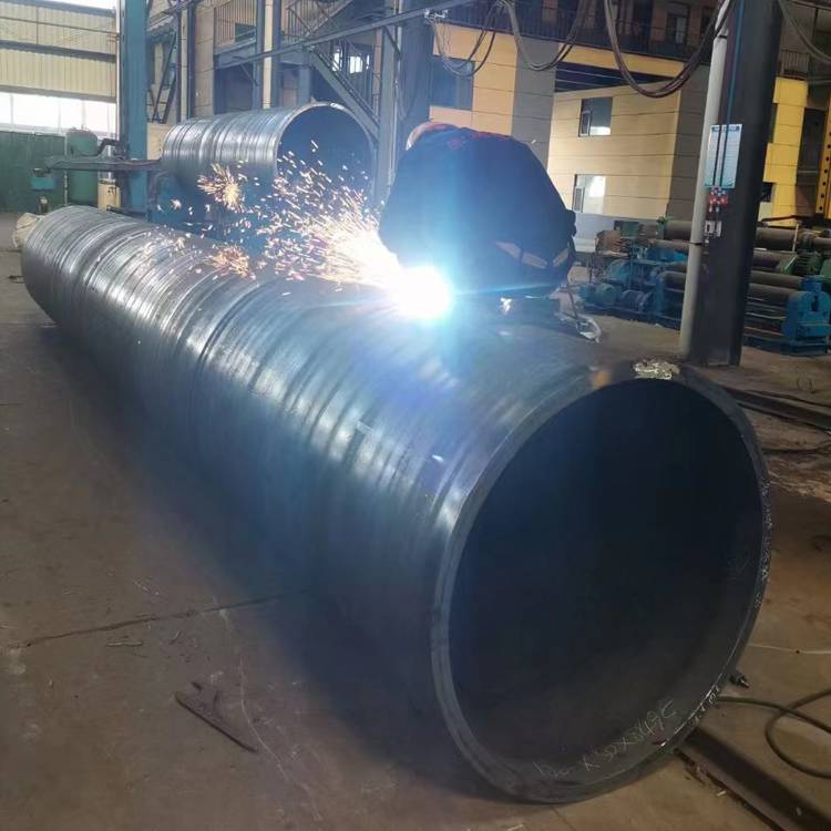 45碳钢厚壁卷管热卷焊管钢管立柱钢护筒加工生产快