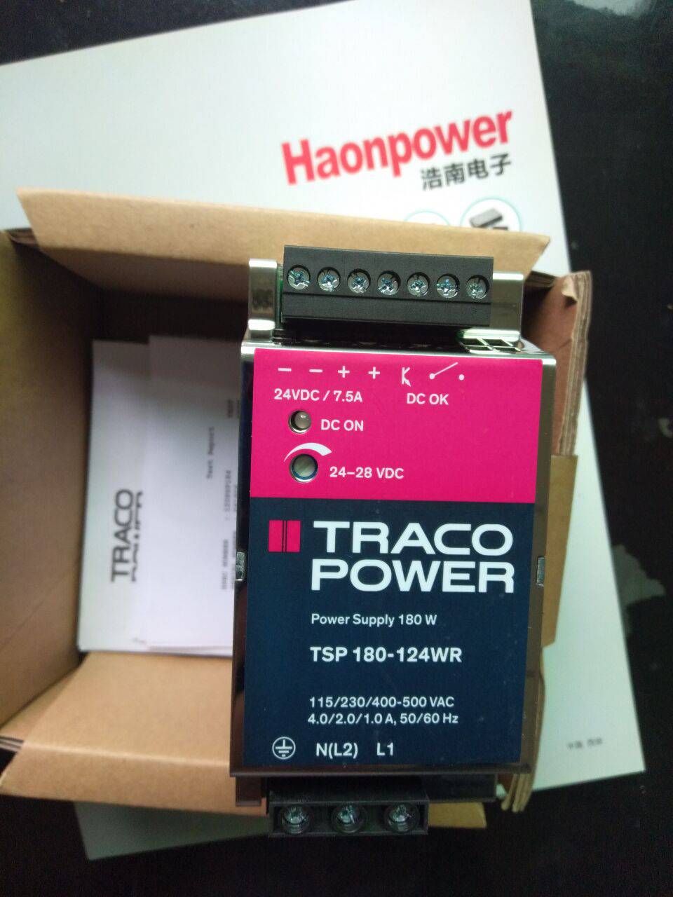 供应TRACO三相交流输入电源AC400V/500V TSP 960-124-3PAC400