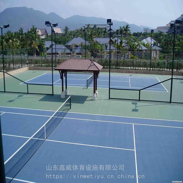 鑫威 塑胶篮球场 硅皮篮球场 厂家价格