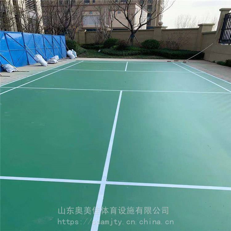 塑胶网球场 塑胶网球场厂家 网球场造价