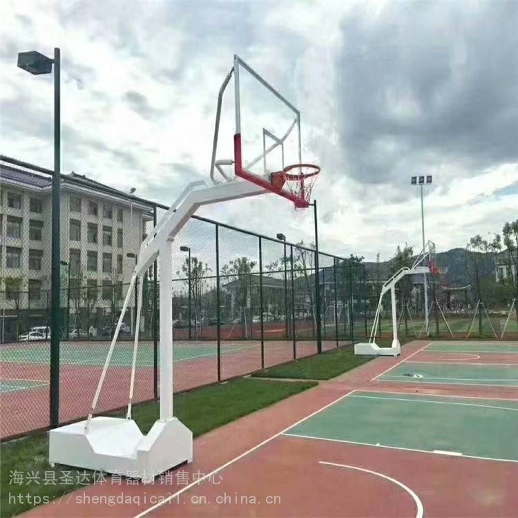圆管成人篮球架 移动液压篮球架 室外篮球架