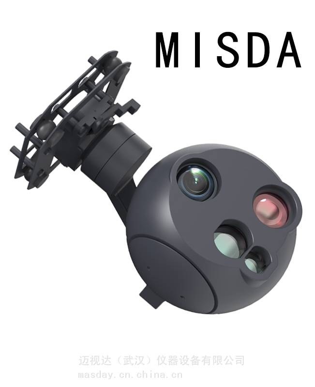 热成像三轴吊舱MISDAT100-25L-V10640分辨率25mm镜头全局激光测距