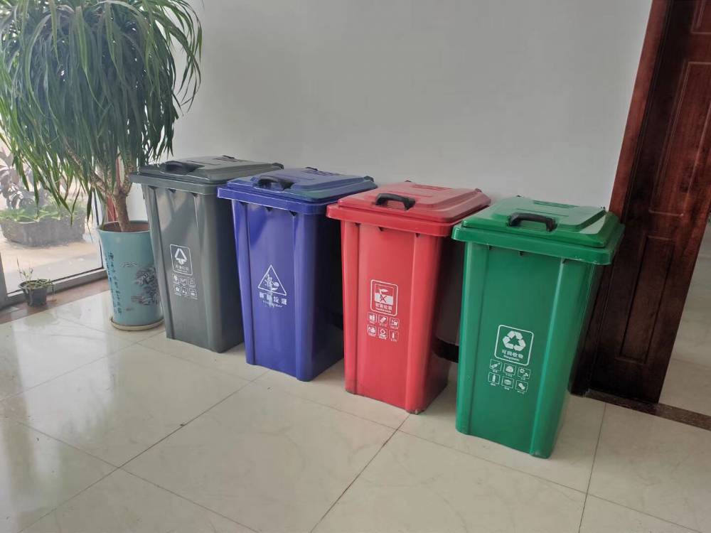 白银生活垃圾桶 垃圾桶颜色分类图片