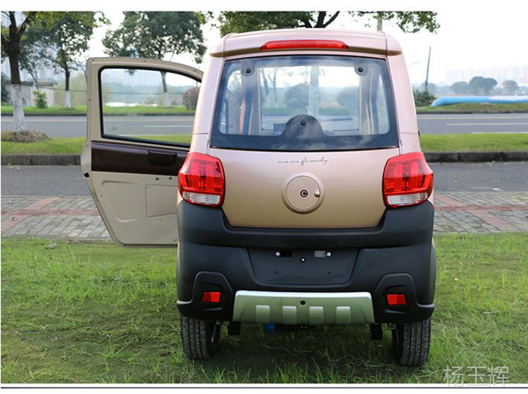 新款能众新能源电动三轮接送孩子代步电动车休闲全封闭电动三轮车