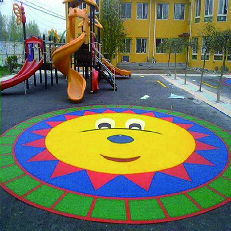 保山市腾冲县幼儿园epdm橡胶地面图案幼儿园epdm塑胶颗粒地坪