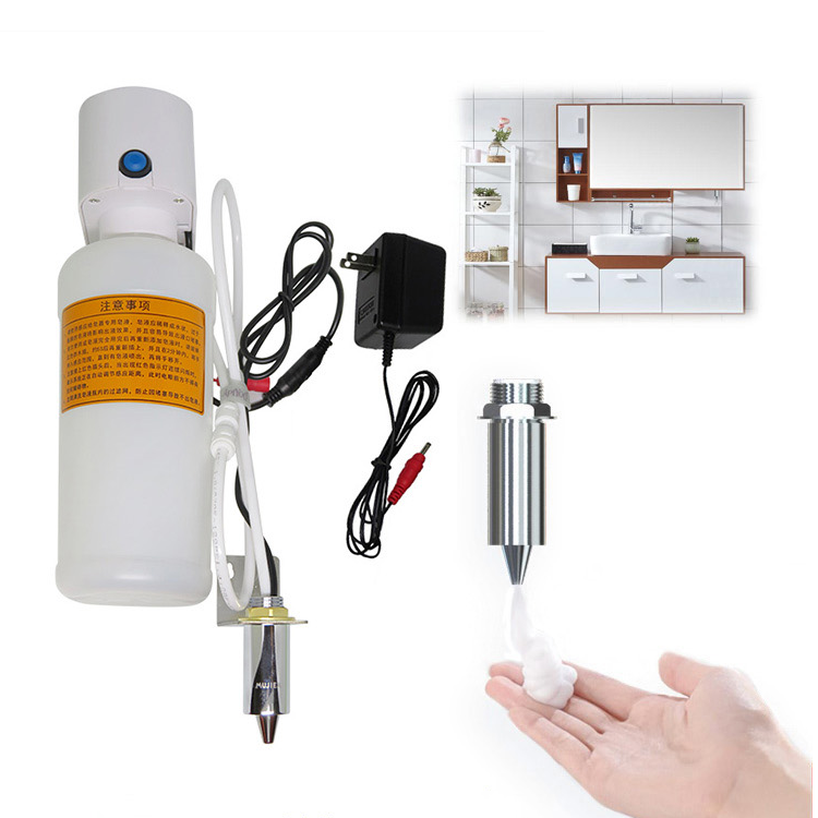 镜柜暗装隐藏式瓶装插电电池自动感应皂液器给皂液机洗手液盒