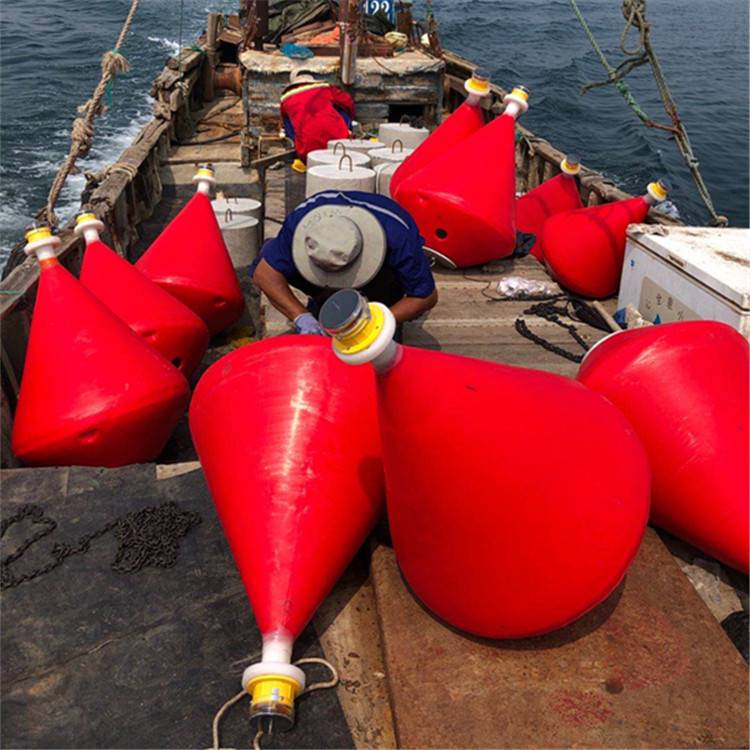 滚塑定制锥形浮桶浮标拦污浮桶出口浮体批发HDPE浮桶耐高温浮桶