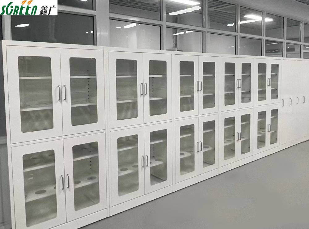 实验室加厚全钢器皿柜药品存放柜全钢pp钢木材质可定制