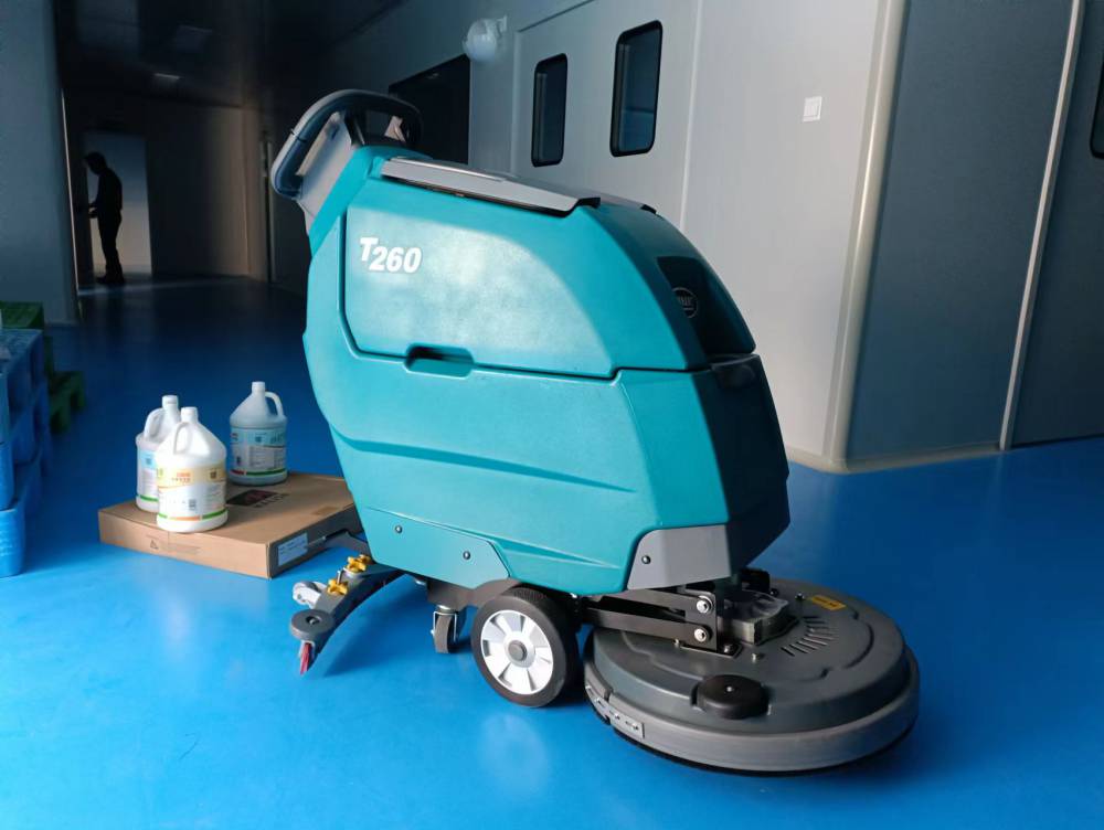 油污灰尘清洗吸干拖地机美国坦能手推式洗地机T260