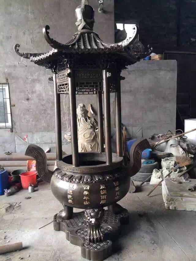大型寺庙铸铁圆形香炉寺庙铸铁圆形香炉圆形平口香炉价格