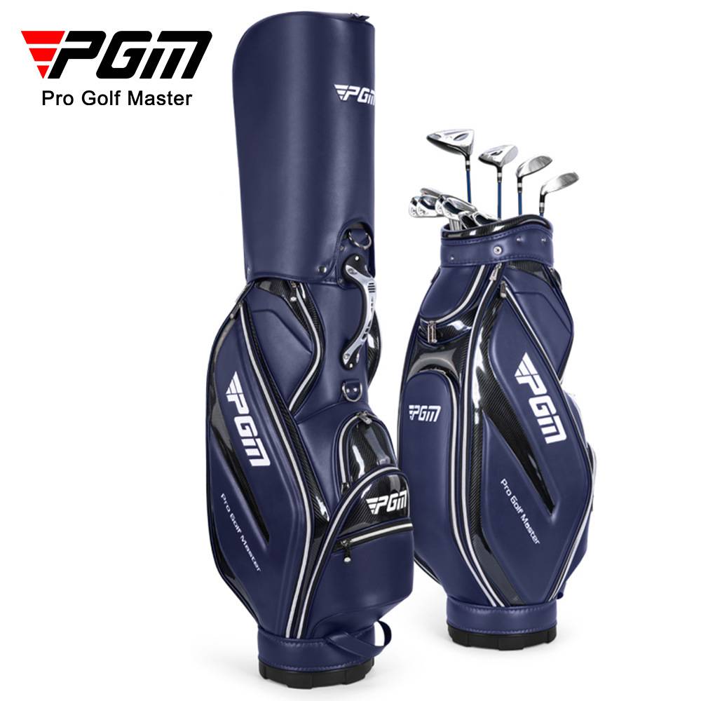 PGM高尔夫球包男士标准包高端水晶球杆包PU防水超纤皮球包袋厂家