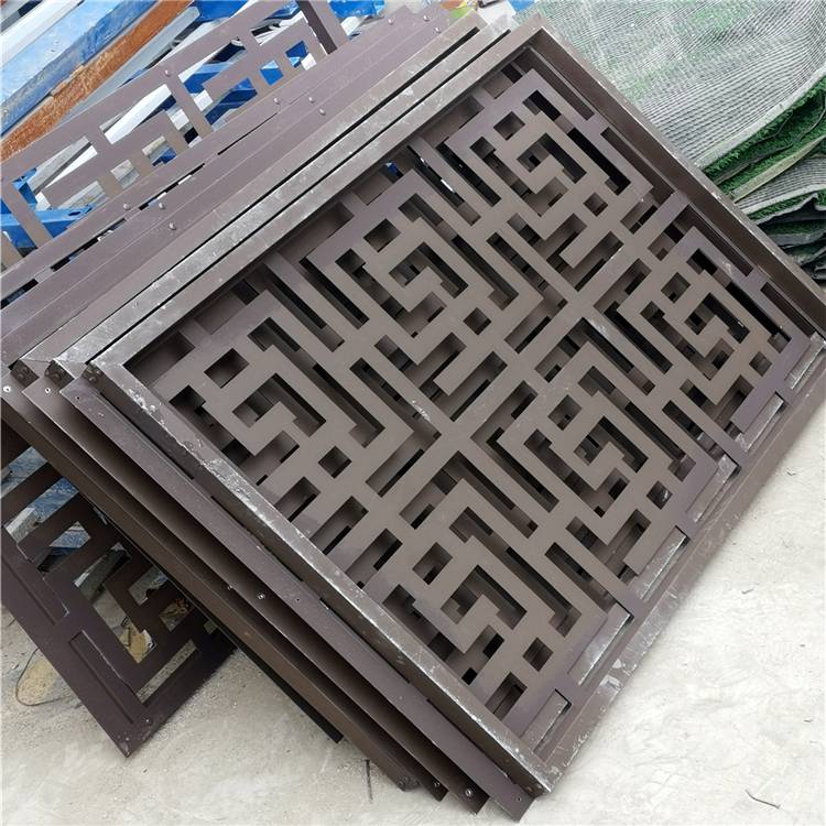 彩色铝合金雕花铝板空调护栏空调格栅装饰网