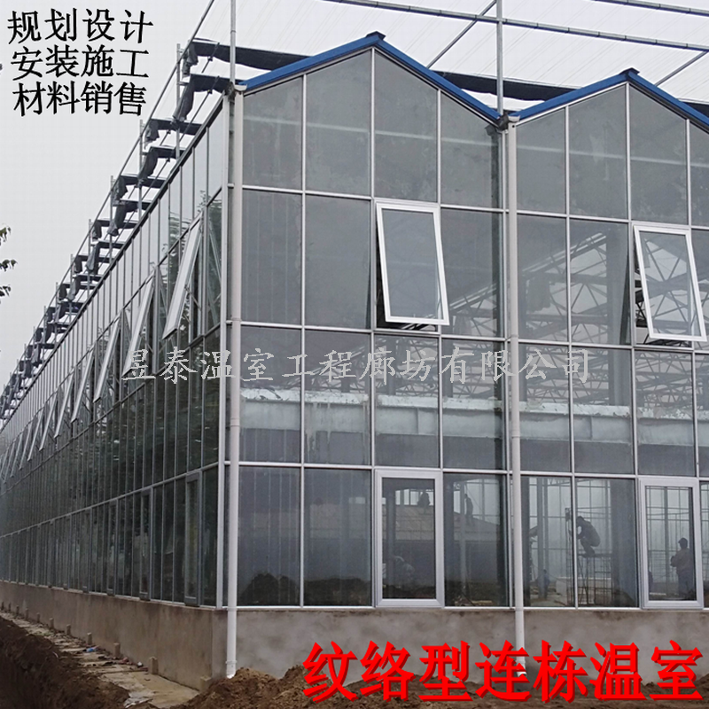 纹络智能连栋温室建造观光采摘育苗种植生态餐厅用途