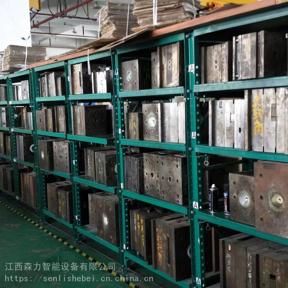 江西半开模具架葫芦天轨顶层可加可拆装式模具架南昌抽屉式模具架