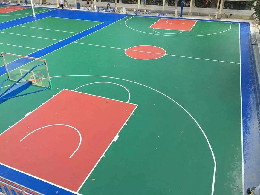 塑胶篮球场工程造价 塑胶篮球场工程施工方案