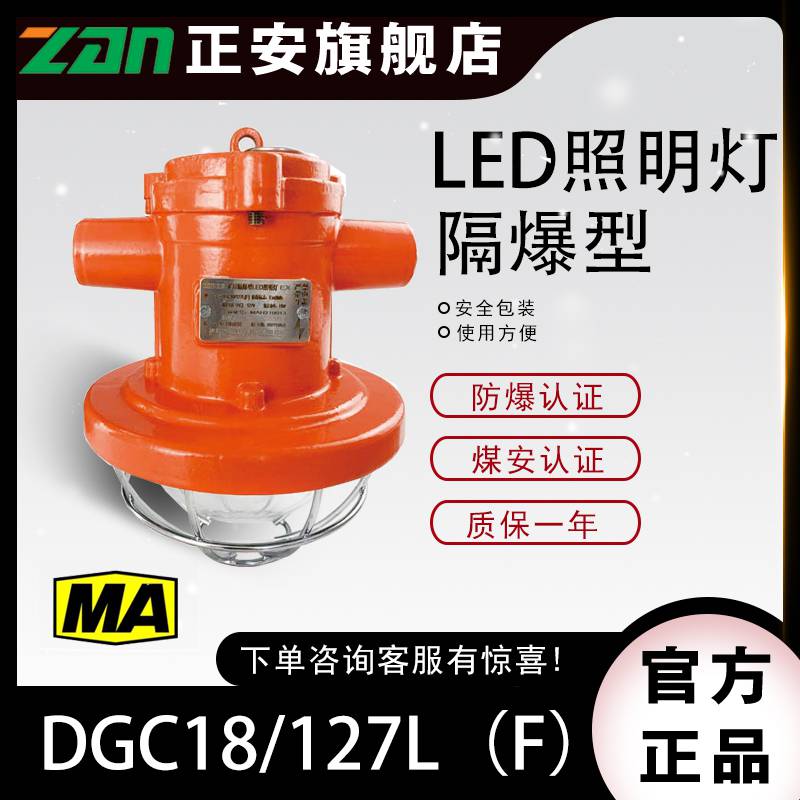 浙江正安防爆矿用LED支架灯DGC18/127