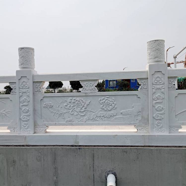 桥面石栏杆雕刻图案选择-桥面石护栏定制厂家